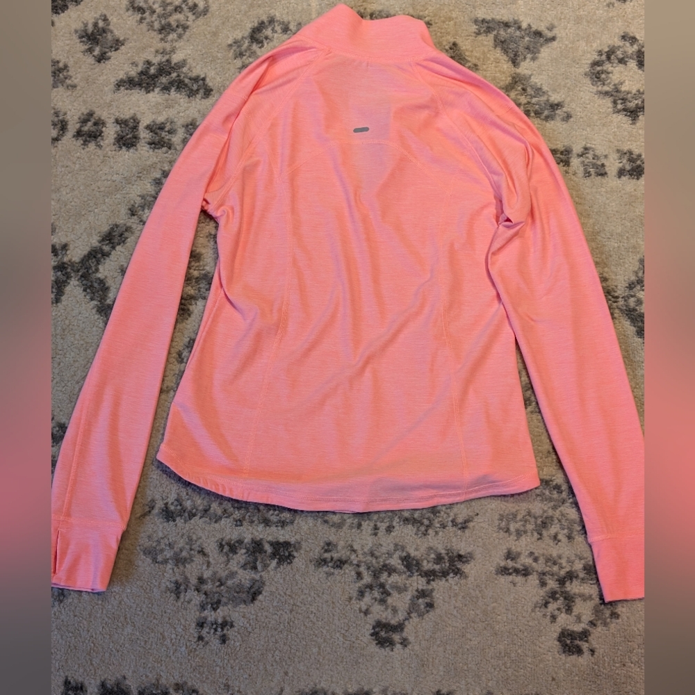 NWOT Old Navy Semi-Fit Half-Zip Long Sleeve Active Top – Bright Orange – M - Picture 6 of 6